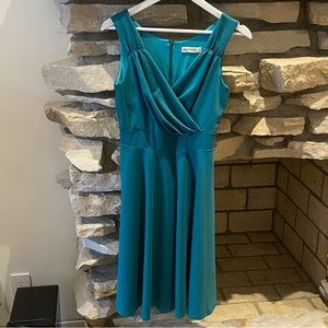 Teal vintage dress